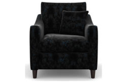 Heart of House Newbury Shimmer Fabric Chair - Black